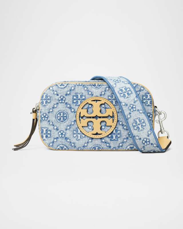 Miller Mini T Monogram Denim Crossbody Bag